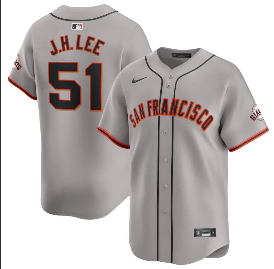 Men San Francisco Giants #51 J.H.Lee grey Limited 2024 Nike MLB Jersey->san francisco giants->MLB Jersey